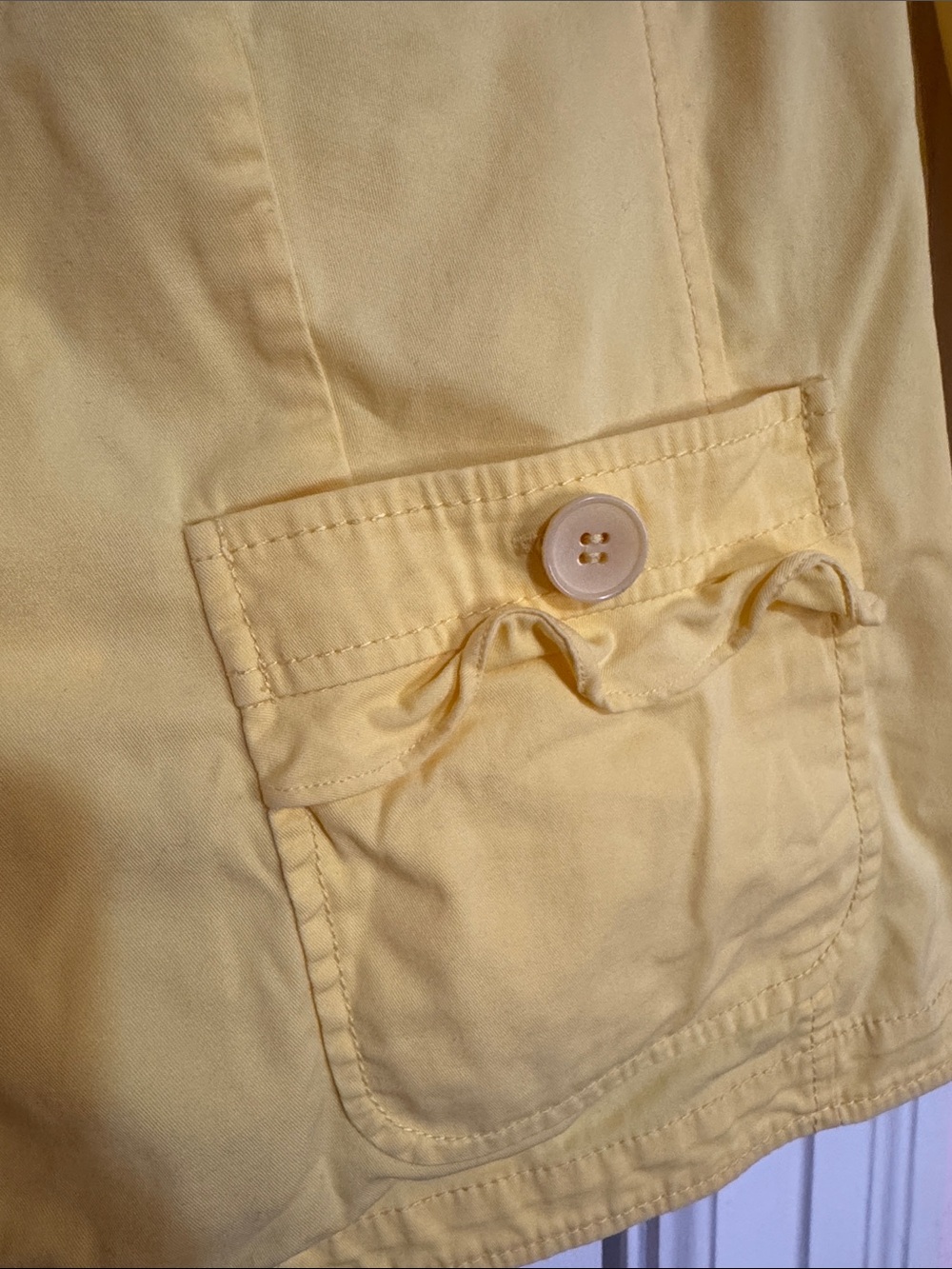 Talbots Sunny Yellow Utility Button-Front Jacket - Picture 3 of 6